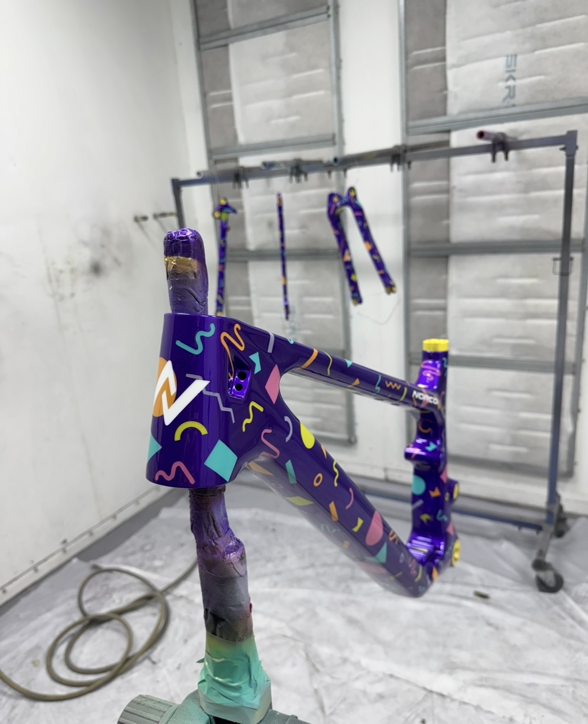 Norco — purple Memphis pattern